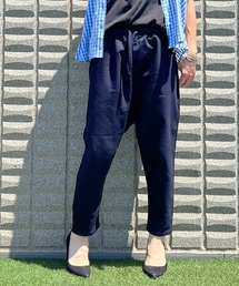ジョガーパンツ アンクル丈 テーパード デニム サルエル イージーパンツ リラックス レディース