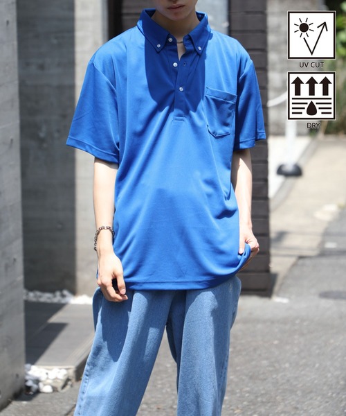 United Athle(ユナイテッドアスレ)の「【United Athle】吸水速乾!UVカット!4.1オンス スペシャルドライアスレチック ポロシャツ polo-shirts ボタンダウン ポケット付 5921(ポロシャツ・メンズ・ブラック/ロイヤルブルー/ホワイト/グレー/レッド/ネイビー/イエロー・XL/L/M/S)」の5枚目の写真