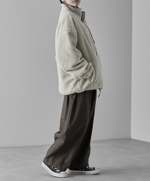 RUUBON】 high neck boa jacket / ハイネック ボアジャケット