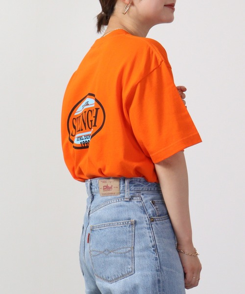 MODISH GAZE(モディシュガゼ)の「MODISH GAZE STRENGTHオーバルロゴTシャツ 半袖(Tシャツ/カットソー・メンズ・オレンジ/ピンク/ホワイト/ブラック・M/L/XL)」の7枚目の写真