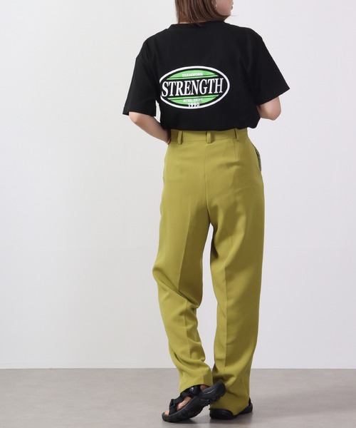 MODISH GAZE(モディシュガゼ)の「MODISH GAZE STRENGTHオーバルロゴTシャツ 半袖(Tシャツ/カットソー・メンズ・オレンジ/ピンク/ホワイト/ブラック・M/L/XL)」の16枚目の写真