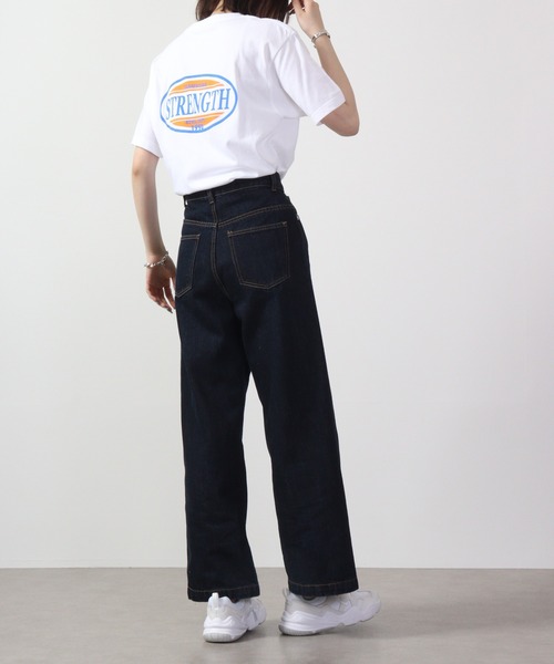 MODISH GAZE(モディシュガゼ)の「MODISH GAZE STRENGTHオーバルロゴTシャツ 半袖(Tシャツ/カットソー・メンズ・オレンジ/ピンク/ホワイト/ブラック・M/L/XL)」の17枚目の写真