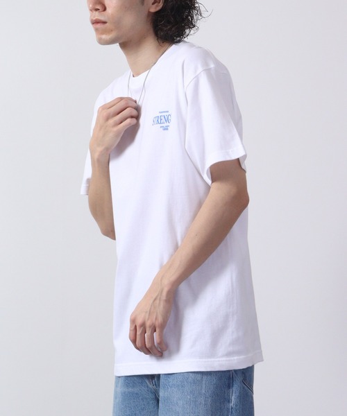 MODISH GAZE(モディシュガゼ)の「MODISH GAZE STRENGTHオーバルロゴTシャツ 半袖(Tシャツ/カットソー・メンズ・オレンジ/ピンク/ホワイト/ブラック・M/L/XL)」の19枚目の写真
