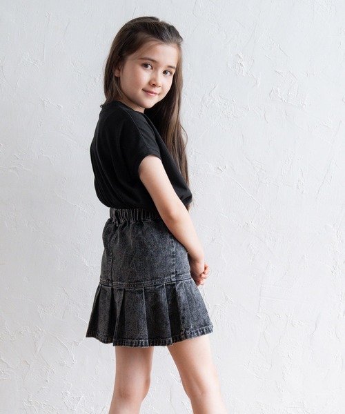coca(coca)(コカ)の「【WEB限定セール】キッズ 親子お揃いフレンチスリーブアソートTシャツ(Tシャツ/カットソー・キッズ・A/B/C/D/ブラック/ライトピンク/アイボリー/ホワイト・110/120/130/140)」の16枚目の写真
