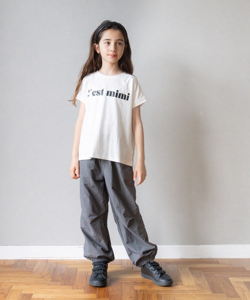 coca(coca)(コカ)の「【WEB限定セール】キッズ 親子お揃いフレンチスリーブアソートTシャツ(Tシャツ/カットソー・キッズ・A/B/C/D/ブラック/ライトピンク/アイボリー/ホワイト・110/120/130/140)」の17枚目の写真