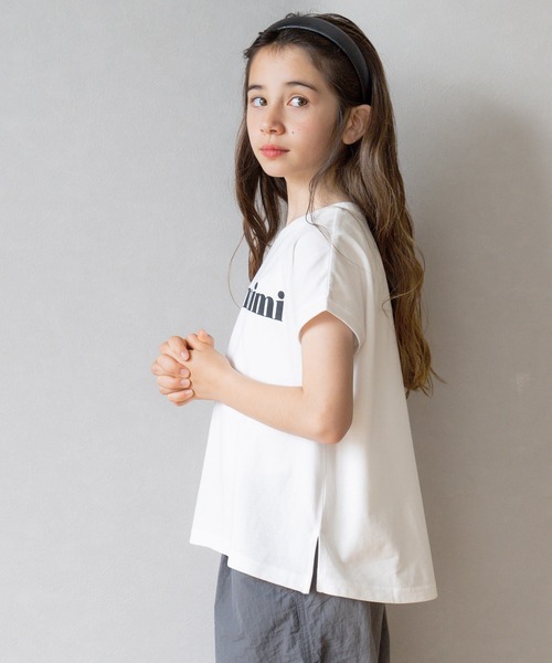 coca(coca)(コカ)の「【WEB限定セール】キッズ 親子お揃いフレンチスリーブアソートTシャツ(Tシャツ/カットソー・キッズ・A/B/C/D/ブラック/ライトピンク/アイボリー/ホワイト・110/120/130/140)」の18枚目の写真