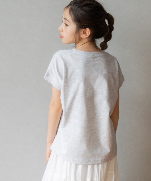 coca(coca)(コカ)の「【WEB限定セール】キッズ 親子お揃いフレンチスリーブアソートTシャツ(Tシャツ/カットソー・キッズ・A/B/C/D/ブラック/ライトピンク/アイボリー/ホワイト・110/120/130/140)」の21枚目の写真