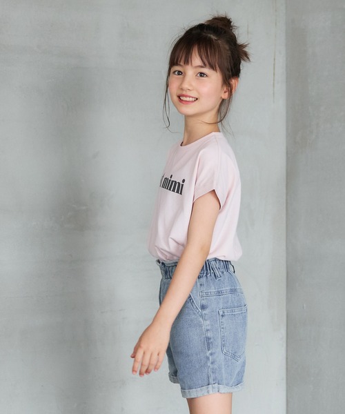 coca(coca)(コカ)の「【WEB限定セール】キッズ 親子お揃いフレンチスリーブアソートTシャツ(Tシャツ/カットソー・キッズ・A/B/C/D/ブラック/ライトピンク/アイボリー/ホワイト・110/120/130/140)」の12枚目の写真