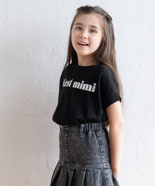coca(coca)(コカ)の「【WEB限定セール】キッズ 親子お揃いフレンチスリーブアソートTシャツ(Tシャツ/カットソー・キッズ・A/B/C/D/ブラック/ライトピンク/アイボリー/ホワイト・110/120/130/140)」の15枚目の写真