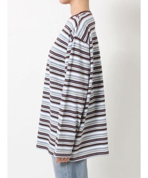 Ungrid（アングリッド）の「マルチボーダーロングスリーブTee（Tシャツ/カットソー・レディース・ブラウン/イエロー・FREE）」の14枚目の写真