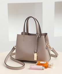 【Ungrid/アングリッド】【WEB限定商品】キーリングチャーム付 両アオリポケット ミニハンドバッグ ミニショルダーバッグ