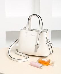 【Ungrid/アングリッド】【WEB限定商品】キーリングチャーム付 両アオリポケット ミニハンドバッグ ミニショルダーバッグ