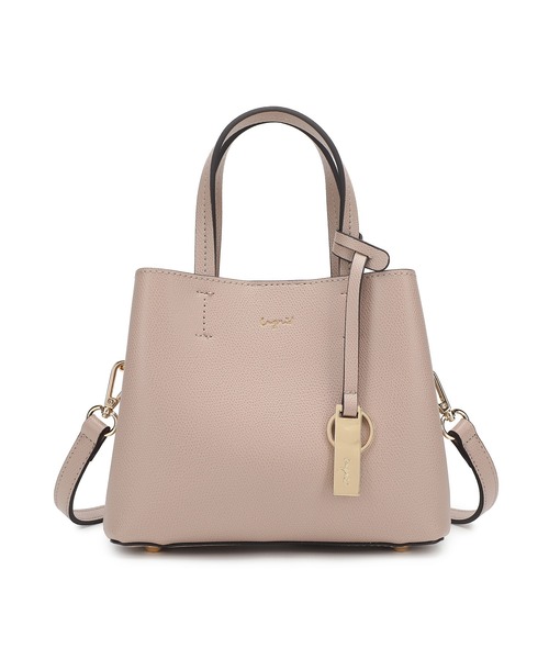 Ungrid（アングリッド）の「【Ungrid/アングリッド】【WEB限定商品】キーリングチャーム付　両アオリポケット　ミニハンドバッグ　ミニショルダーバッグ（ハンドバッグ・レディース・アイボリー/ブラック/ブルーグレー/キャメル/ベージュ/ダークブラウン/グレイッシュベージュ/ライトブルー/シルバー/ゴールド/ラベンダー/イエロー/ホワイト・FREE）」の18枚目の写真