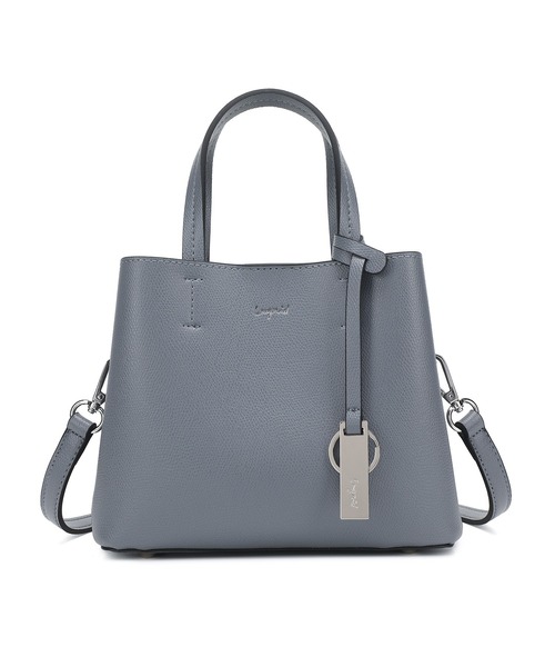 Ungrid（アングリッド）の「【Ungrid/アングリッド】【WEB限定商品】キーリングチャーム付　両アオリポケット　ミニハンドバッグ　ミニショルダーバッグ（ハンドバッグ・レディース・アイボリー/ブラック/ブルーグレー/キャメル/ベージュ/ダークブラウン/グレイッシュベージュ/ライトブルー/シルバー/ゴールド/ラベンダー/イエロー/ホワイト・FREE）」の16枚目の写真