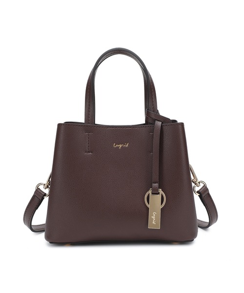 Ungrid（アングリッド）の「【Ungrid/アングリッド】【WEB限定商品】キーリングチャーム付　両アオリポケット　ミニハンドバッグ　ミニショルダーバッグ（ハンドバッグ・レディース・アイボリー/ブラック/ブルーグレー/キャメル/ベージュ/ダークブラウン/グレイッシュベージュ/ライトブルー/シルバー/ゴールド/ラベンダー/イエロー/ホワイト・FREE）」の17枚目の写真