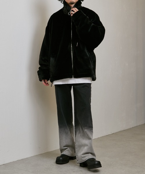 Lui's（ルイス）の「グラデーションワイドデニム（デニムパンツ・メンズ・ブラック・S/M/L）」の20枚目の写真