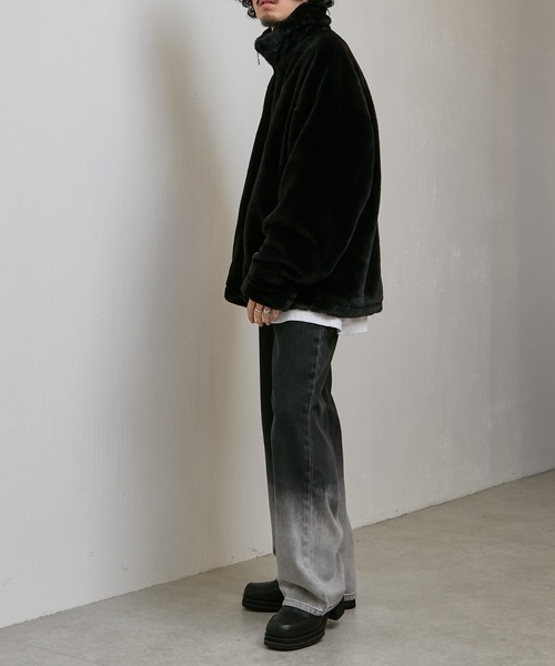 Lui's（ルイス）の「グラデーションワイドデニム（デニムパンツ・メンズ・ブラック・S/M/L）」の22枚目の写真