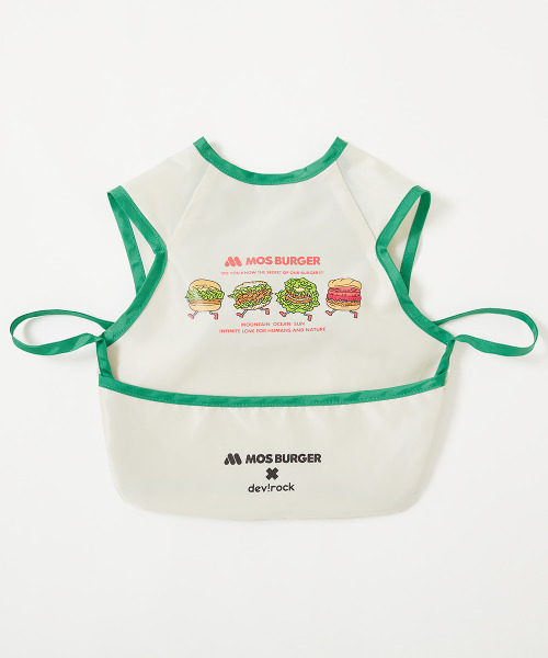 devirock(デビロック)の「モスバーガーコラボ 撥水 ポケッタブル お食事エプロン(スタイ/よだれかけ・キッズ・その他1・ONE SIZE)」の8枚目の写真