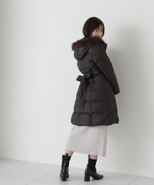 PROPORTION BODY DRESSING(プロポーションボディドレッシング)の「ベーシックロングダウン / 1213252007(ステンカラーコート・レディース・ブラック/ホワイト系その他/グレー・SMALL/X-SMALL/MEDIUM)」の7枚目の写真