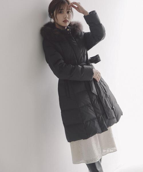 PROPORTION BODY DRESSING(プロポーションボディドレッシング)の「ベーシックロングダウン / 1213252007(ステンカラーコート・レディース・ブラック/ホワイト系その他/グレー・SMALL/X-SMALL/MEDIUM)」の10枚目の写真