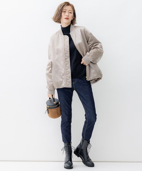 23区(ニジュウサンク)の「セミウーステッド ハイネック ニット(ニット/セーター・レディース・ブラック系/ベージュ系/ダルブルー系/アイボリー系・46/44)」の15枚目の写真