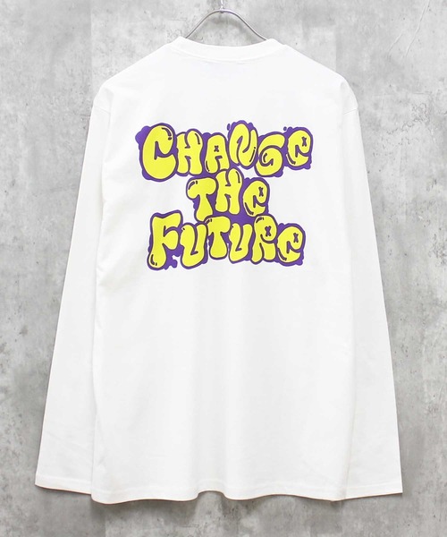 SHISKY(シスキー)の「プリント長袖Tシャツ(Tシャツ/カットソー・メンズ・ネイビー/オフホワイト/ブラック系2/ブラック系4/杢グレー/グレー系/ダークグリーン/ネイビー系/ブラック系1/ブラック系3/グレー系1/ベージュ系/ダークグリーン系/ホワイト系/ホワイト系1/ホワイト系2/ブラック/ブラック系/チャコール/ベージュ・L/XL/M)」の2枚目の写真