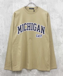 プリント長袖Tシャツ