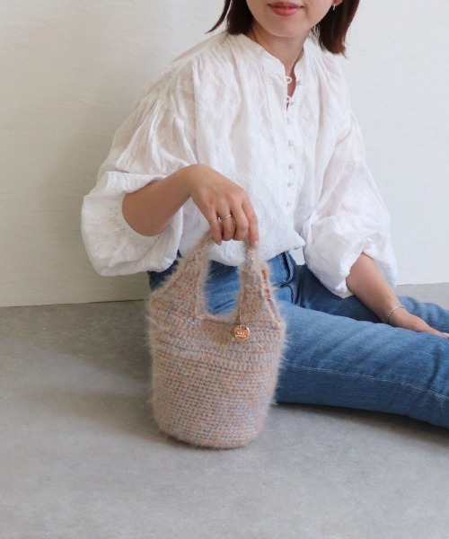 T・S・L（ティーエスエル）の「【T・S・L】シャギーニットトートバッグ 1231-433-1（トートバッグ・レディース・グレー/オレンジ/アイボリー/ブラック/ネイビー・FREE）」の15枚目の写真