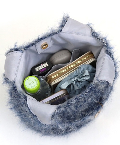 T・S・L（ティーエスエル）の「【T・S・L】シャギーニットトートバッグ 1231-433-1（トートバッグ・レディース・グレー/オレンジ/アイボリー/ブラック/ネイビー・FREE）」の16枚目の写真