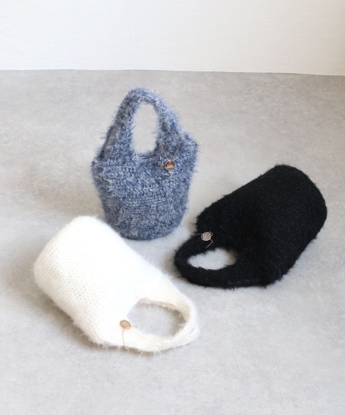 T・S・L（ティーエスエル）の「【T・S・L】シャギーニットトートバッグ 1231-433-1（トートバッグ・レディース・グレー/オレンジ/アイボリー/ブラック/ネイビー・FREE）」の17枚目の写真