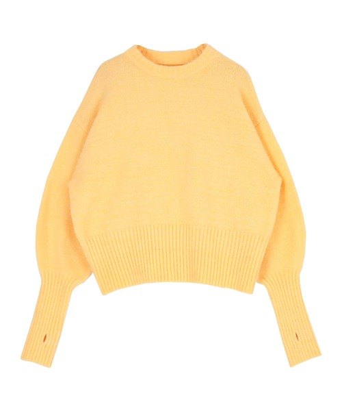 titivate(ティティベイト)の「フィンガーホールニットプルオーバー(ニット/セーター・レディース・ブルー/ピンク/オフホワイト/イエロー・S/M)」の7枚目の写真