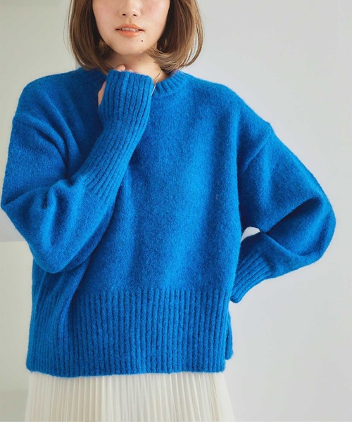 titivate(ティティベイト)の「フィンガーホールニットプルオーバー(ニット/セーター・レディース・ブルー/ピンク/オフホワイト/イエロー・S/M)」の11枚目の写真