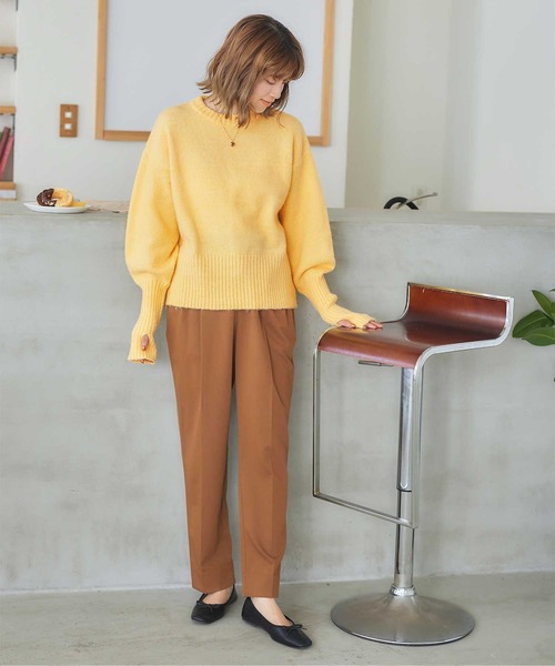 titivate(ティティベイト)の「フィンガーホールニットプルオーバー(ニット/セーター・レディース・ブルー/ピンク/オフホワイト/イエロー・S/M)」の13枚目の写真