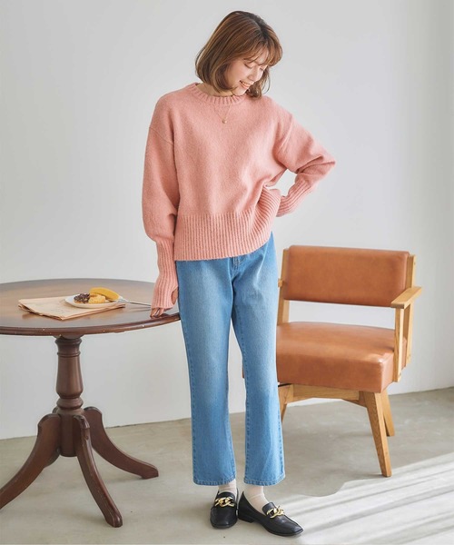 titivate(ティティベイト)の「フィンガーホールニットプルオーバー(ニット/セーター・レディース・ブルー/ピンク/オフホワイト/イエロー・S/M)」の16枚目の写真