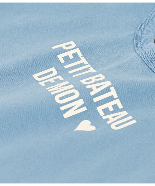 PETIT BATEAU（プチバトー）の「プリント長袖Ｔシャツ（Tシャツ/カットソー・キッズ・ライトブルー/ネイビー/オフホワイト/ライトグレー/レッド/イエロー/ホワイト×レッド・18MONTH/12MONTH/36MONTH/24MONTH）」の19枚目の写真