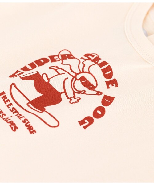 PETIT BATEAU（プチバトー）の「プリント長袖Ｔシャツ（Tシャツ/カットソー・キッズ・ライトブルー/ネイビー/オフホワイト/ライトグレー/レッド/イエロー/ホワイト×レッド・18MONTH/12MONTH/36MONTH/24MONTH）」の11枚目の写真