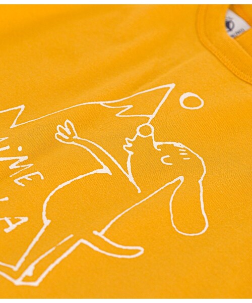 PETIT BATEAU（プチバトー）の「プリント長袖Ｔシャツ（Tシャツ/カットソー・キッズ・ライトブルー/ネイビー/オフホワイト/ライトグレー/レッド/イエロー/ホワイト×レッド・18MONTH/12MONTH/36MONTH/24MONTH）」の15枚目の写真