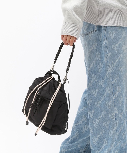 Anui（アニュイ）の「【UNISEX/CONTROL FREAK】ナイロン2WAYミニBAG（ショルダーバッグ・レディース・カーキ/ブラック・FREE）」の5枚目の写真