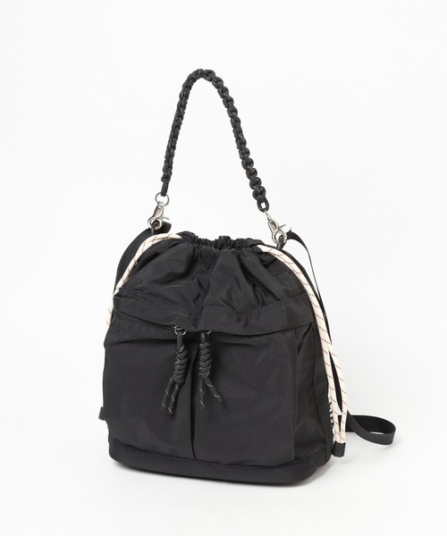 Anui（アニュイ）の「【UNISEX/CONTROL FREAK】ナイロン2WAYミニBAG（ショルダーバッグ・レディース・カーキ/ブラック・FREE）」の6枚目の写真