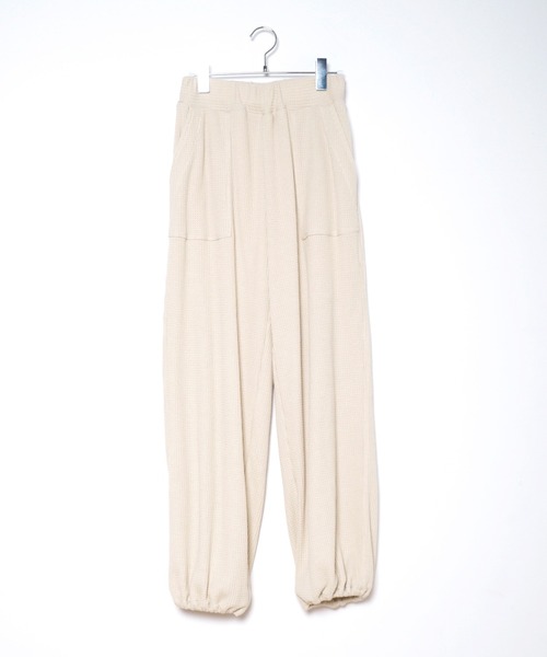 Crisp(クリスプ)の「ワッフルジョガーパンツ(その他パンツ・レディース・ベージュ/ダークブラウン・FREE)」の16枚目の写真