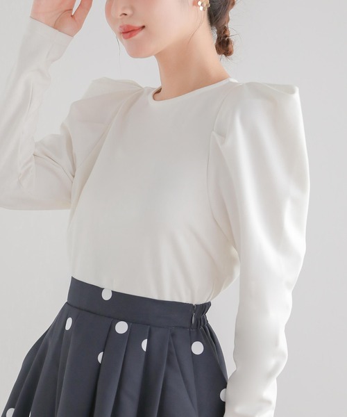 Fit more(フィットモア)の「パワショルカットソー(Tシャツ/カットソー・レディース・ブラック/ホワイト・FREE)」の6枚目の写真