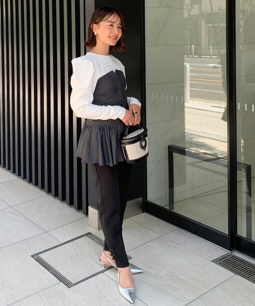 Fit more(フィットモア)の「パワショルカットソー(Tシャツ/カットソー・レディース・ブラック/ホワイト・FREE)」の8枚目の写真