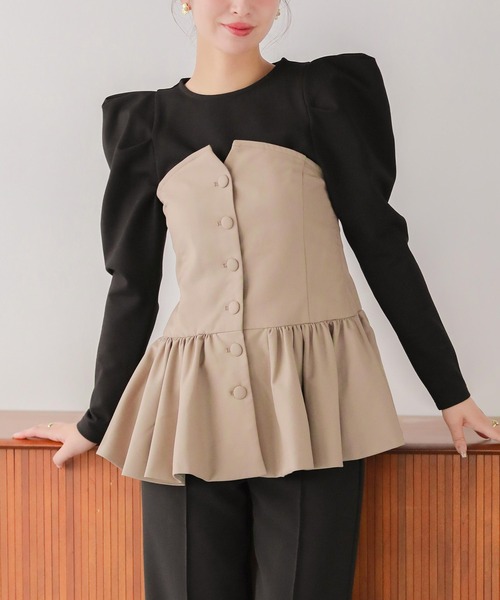 Fit more(フィットモア)の「パワショルカットソー(Tシャツ/カットソー・レディース・ブラック/ホワイト・FREE)」の9枚目の写真