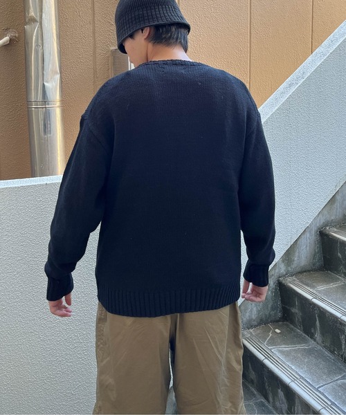 SUNNY SPORTS(サニースポーツ)の「【 SUNNY SPORTS GOLF / サニースポーツゴルフ 】 FLAG CREW SWEATER フラッグクルーセーター SUY(ニット/セーター・メンズ・ホワイト/ネイビー/ブラック・M/L)」の12枚目の写真