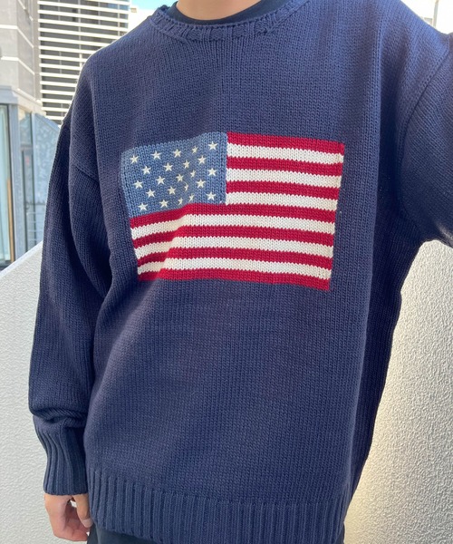 SUNNY SPORTS(サニースポーツ)の「【 SUNNY SPORTS GOLF / サニースポーツゴルフ 】 FLAG CREW SWEATER フラッグクルーセーター SUY(ニット/セーター・メンズ・ホワイト/ネイビー/ブラック・M/L)」の16枚目の写真