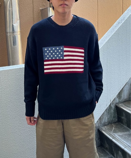 SUNNY SPORTS(サニースポーツ)の「【 SUNNY SPORTS GOLF / サニースポーツゴルフ 】 FLAG CREW SWEATER フラッグクルーセーター SUY(ニット/セーター・メンズ・ホワイト/ネイビー/ブラック・M/L)」の19枚目の写真