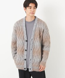 green label relaxing | アルパカ グラデーション シャギー Vネック カーディガン(カーディガン/ボレロ)