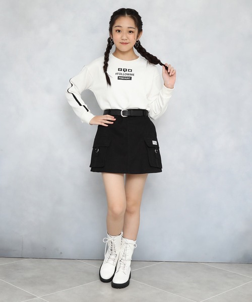 PINKHUNT（ピンクハント）の「PINKHUNT ピンクハント パイピング トレーナー 8418K（スウェット・キッズ・チャコールグレー/ホワイト/スカイブルー系1・140cm/150cm/130cm/160cm/120cm）」の8枚目の写真