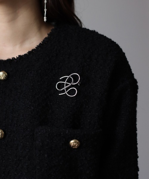 BLUEEAST（ブルーイースト）の「ニュアンスウェーブブローチ（ブローチ/コサージュ・レディース・ゴールド/シルバー・FREE）」の3枚目の写真