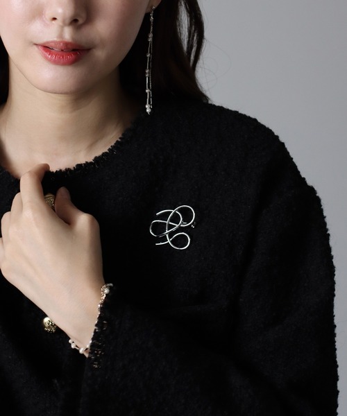 BLUEEAST（ブルーイースト）の「ニュアンスウェーブブローチ（ブローチ/コサージュ・レディース・ゴールド/シルバー・FREE）」の4枚目の写真